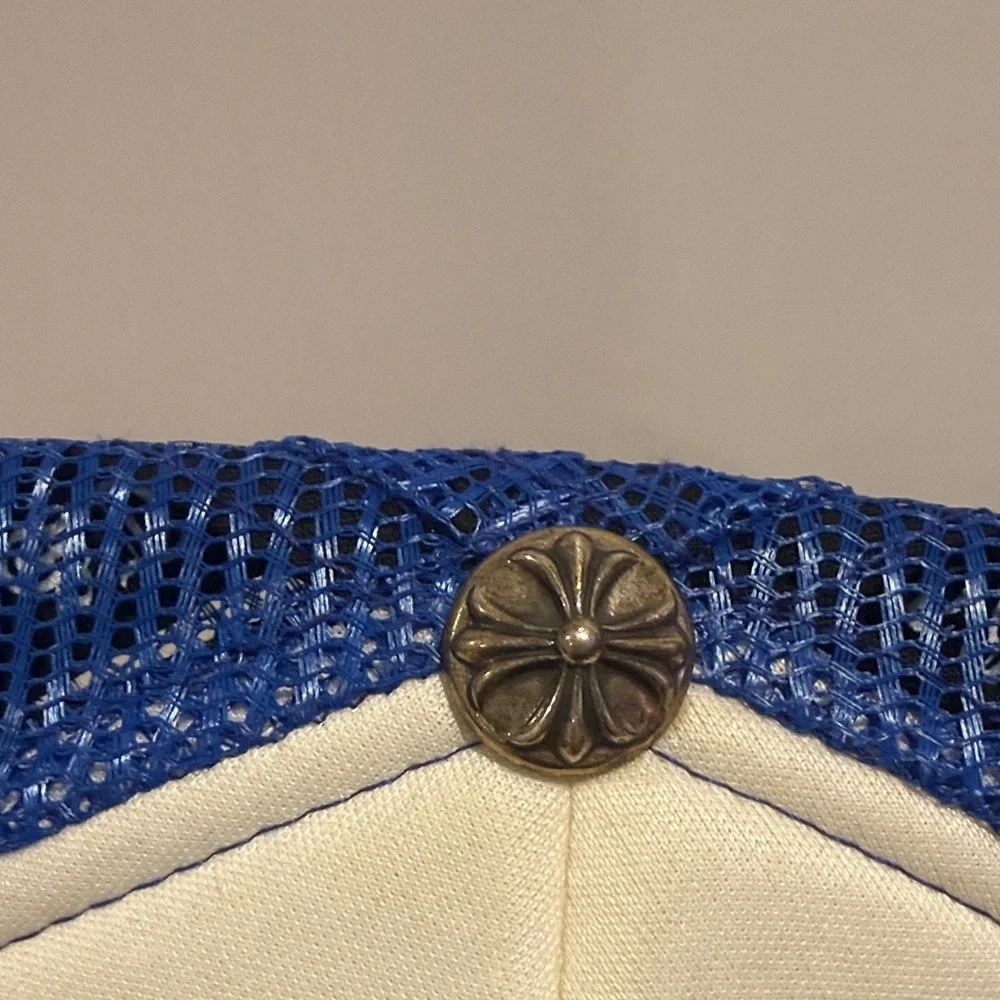 Chrome Hearts Blue White and Red Trucker Hat - Picture 2 of 6